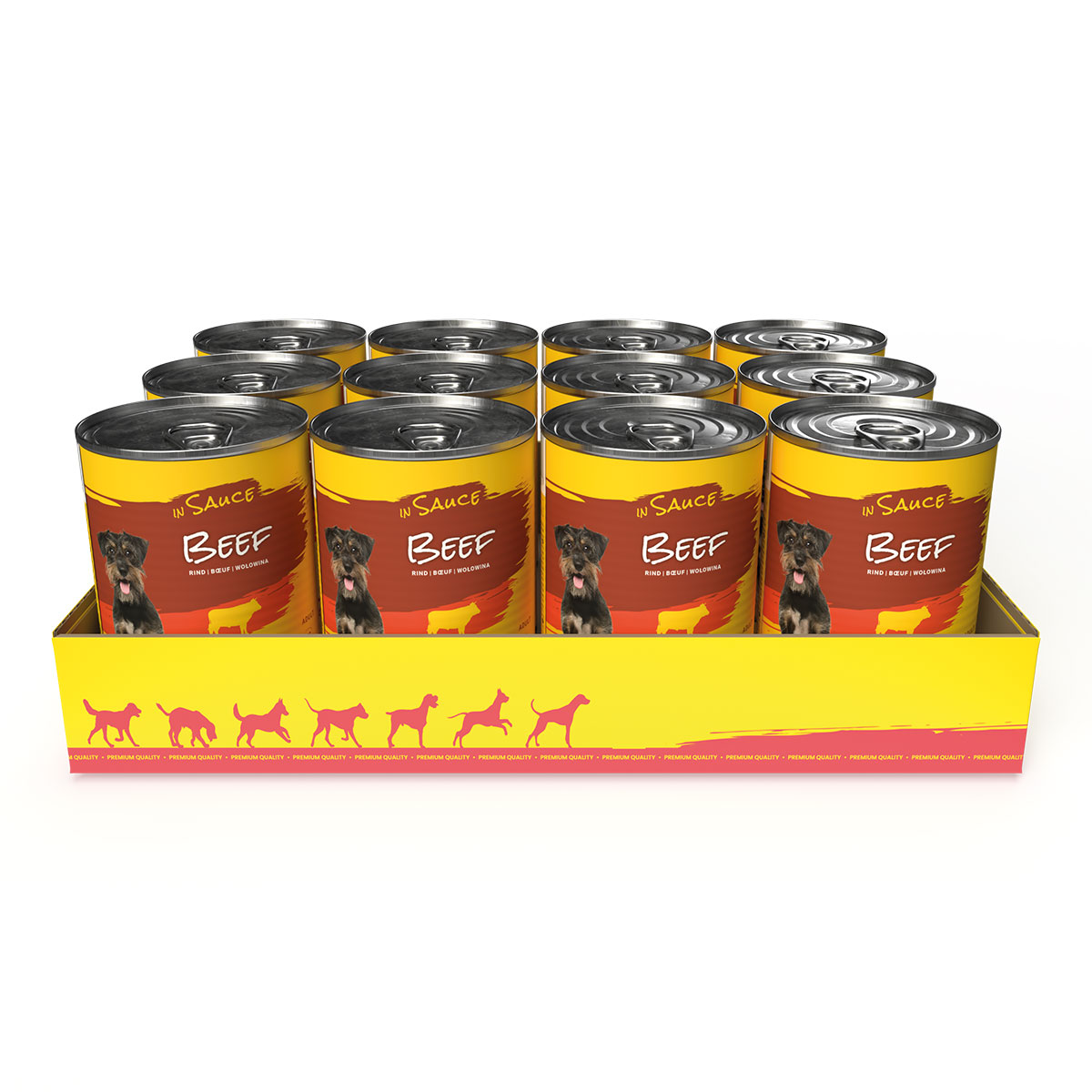 JosiDog Beef v omáčce 12 × 415 g