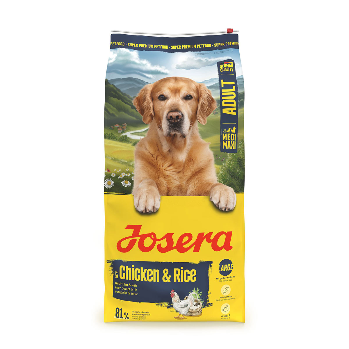 Josera Medi/Maxi Adult Chicken & Rice 2×12,5 kg