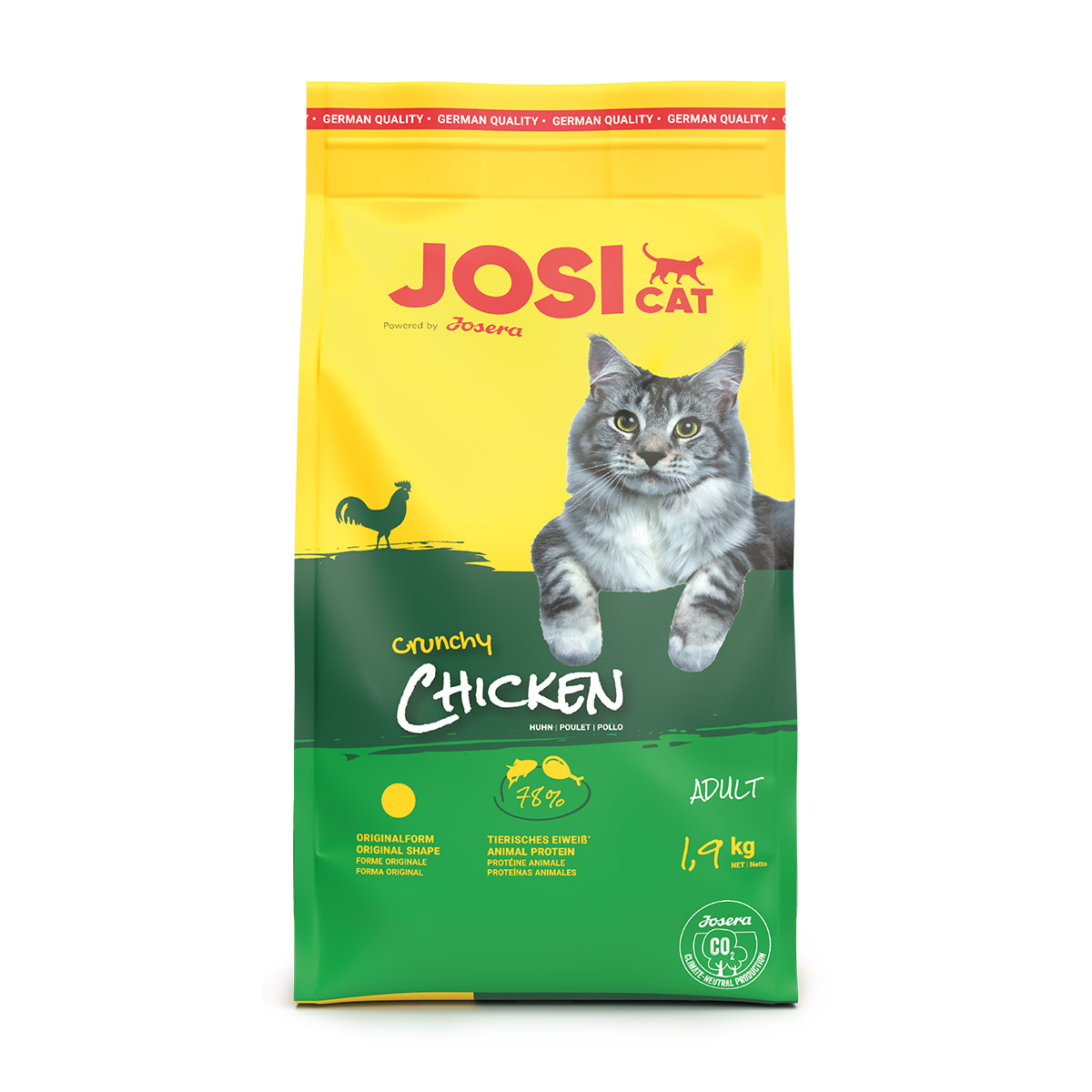 Levně JosiCat Crunchy Chicken 1,9 kg