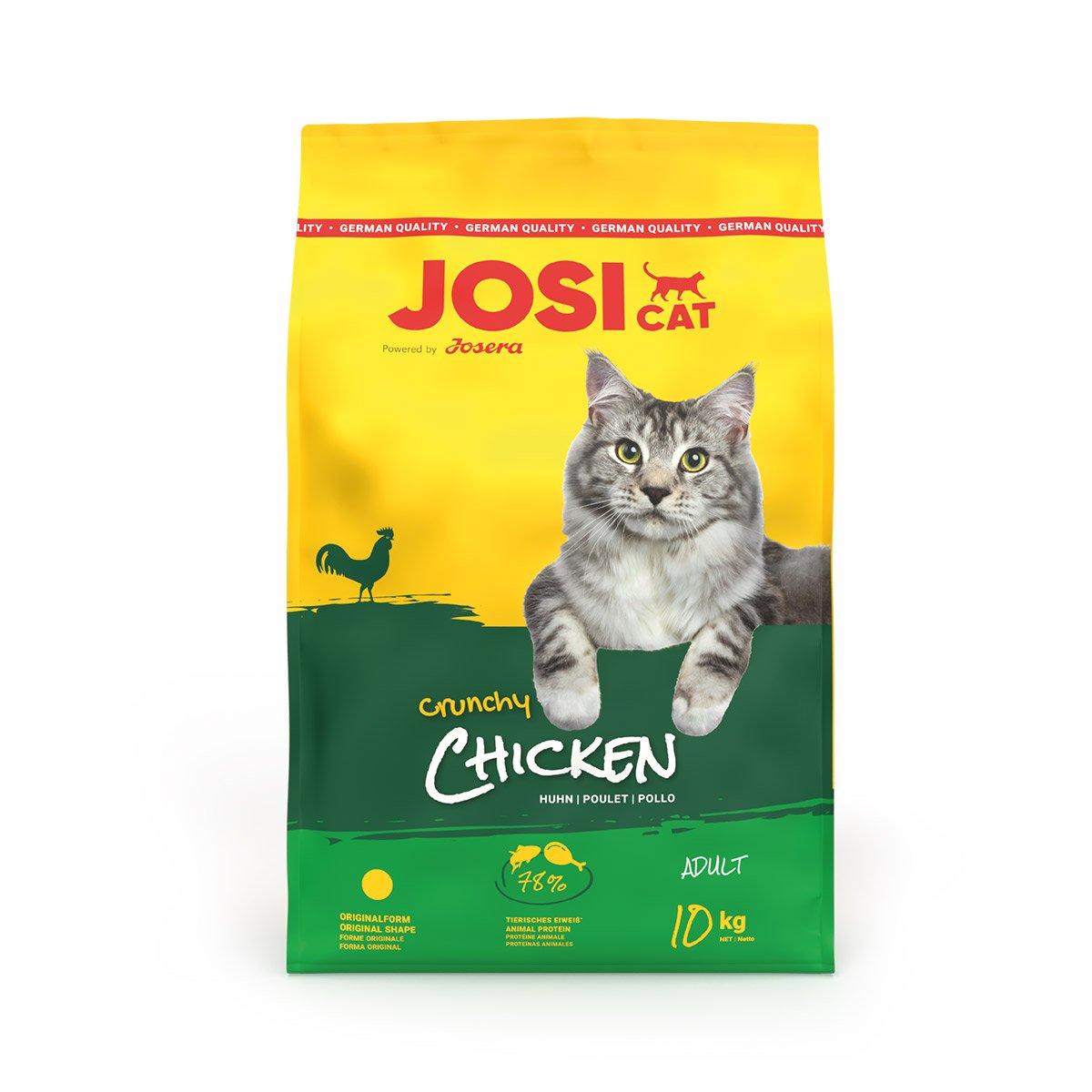 Levně JosiCat Crunchy Chicken 10 kg