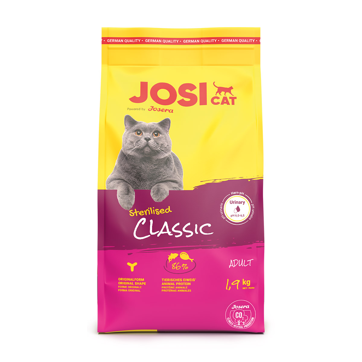 Levně JosiCat Sterilised Classic 1,9 kg