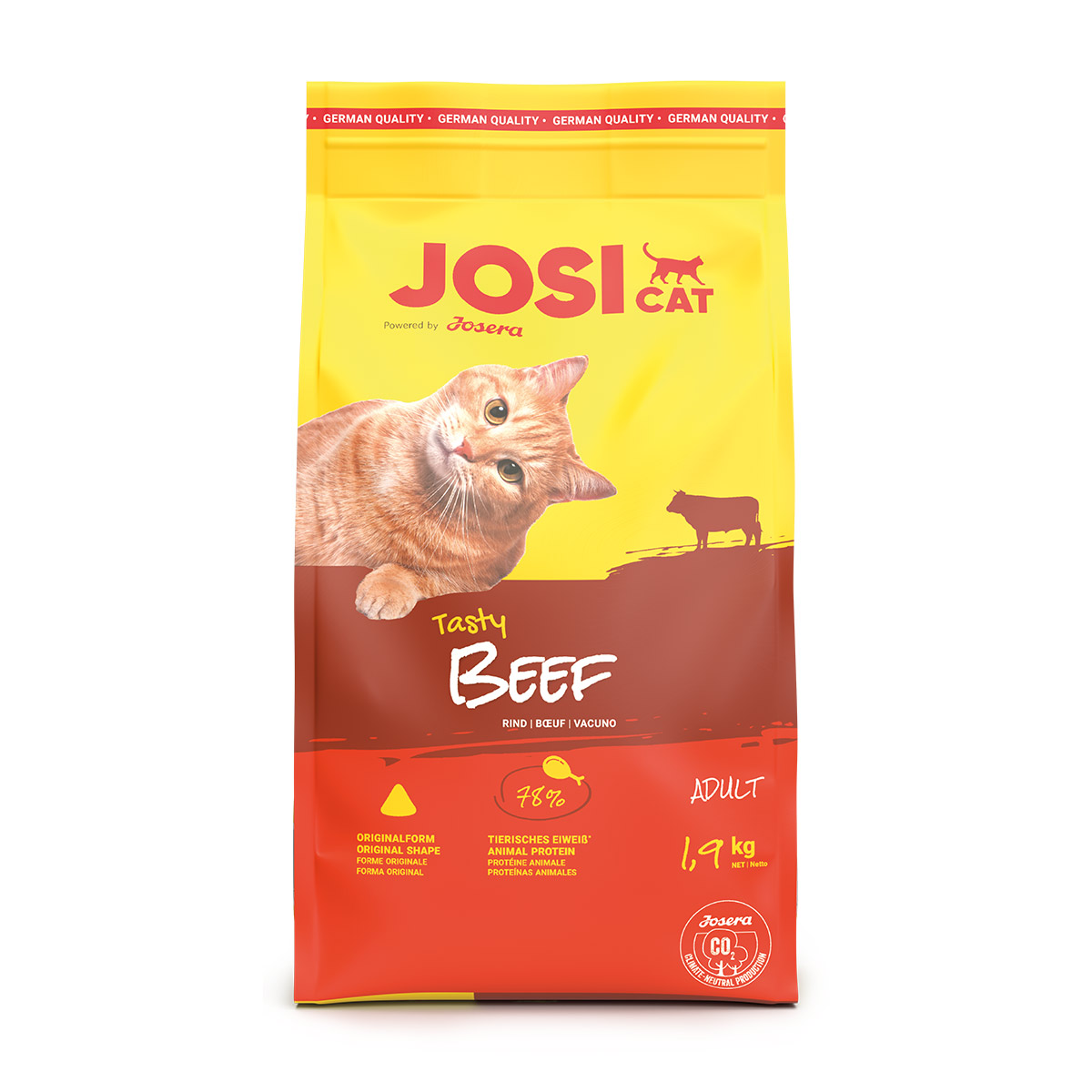 Levně JosiCat Tasty Beef 1,9 kg