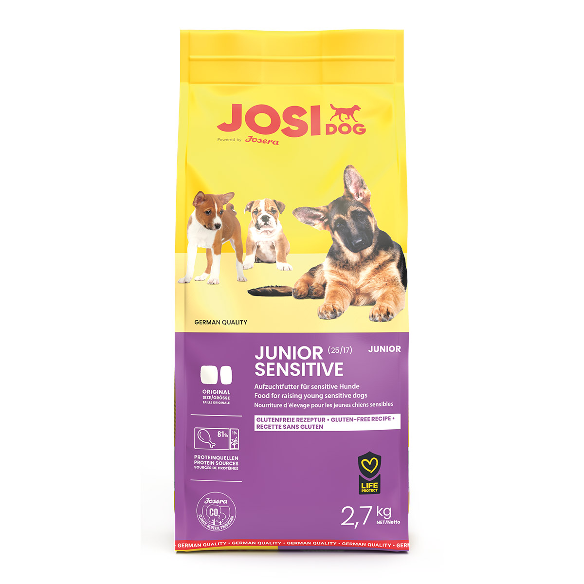 Levně JosiDog Junior Sensitive 2,7 kg