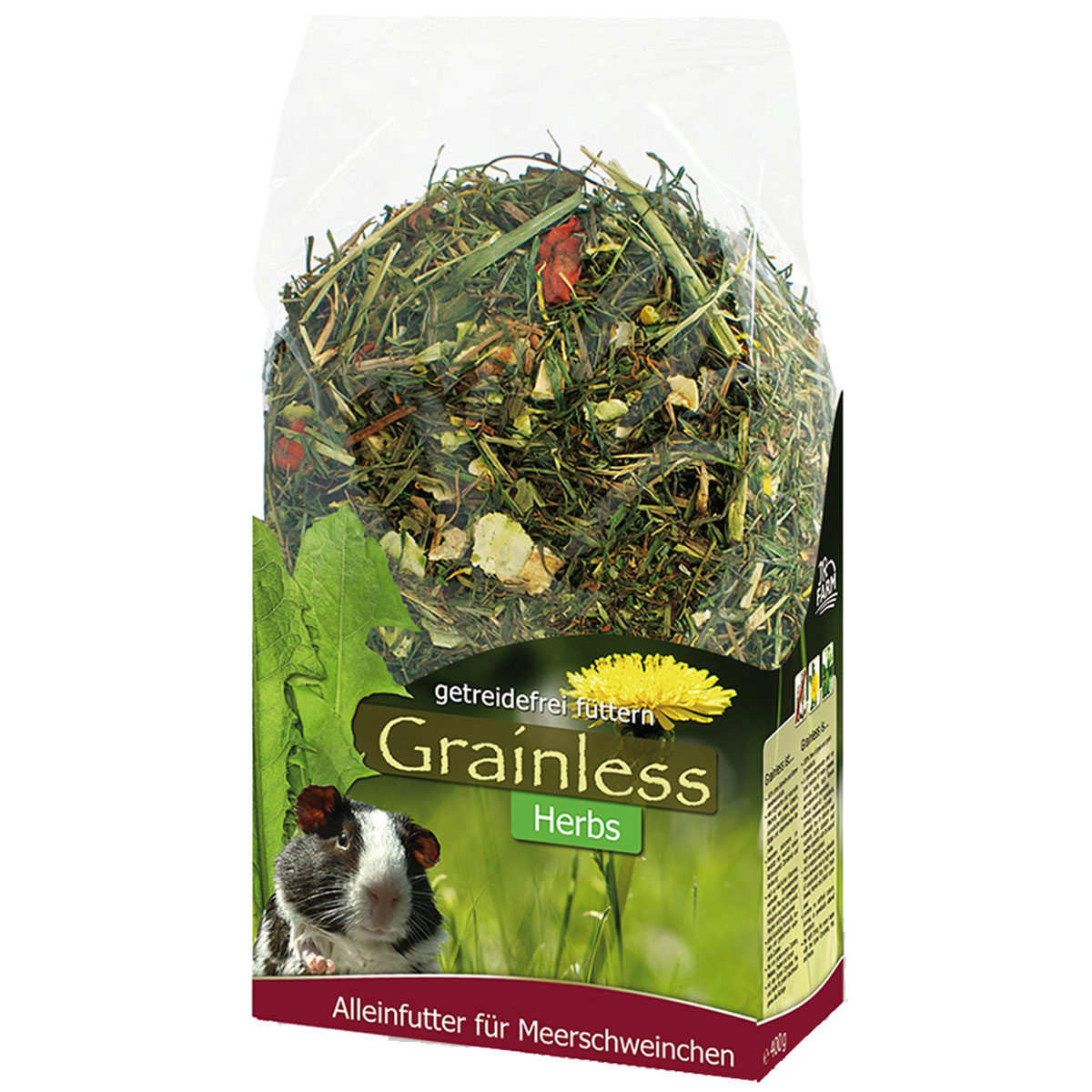 Levně JR Farm Grainless Herbs pro morče, 400 g