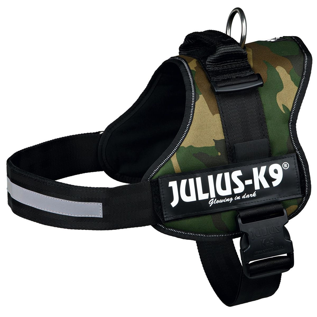 Julius-K9 IDC postroj, maskáčový Vel. 1, obvod hrudníku 63–85 cm