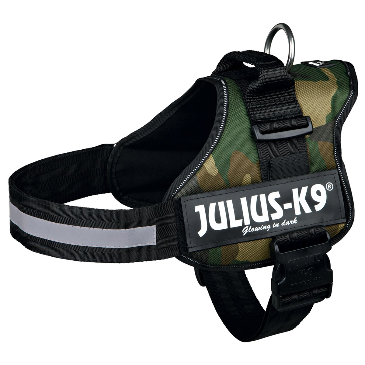 Julius-K9 IDC postroj, maskáčový Vel. 0, obvod hrudníku 58–76 cm