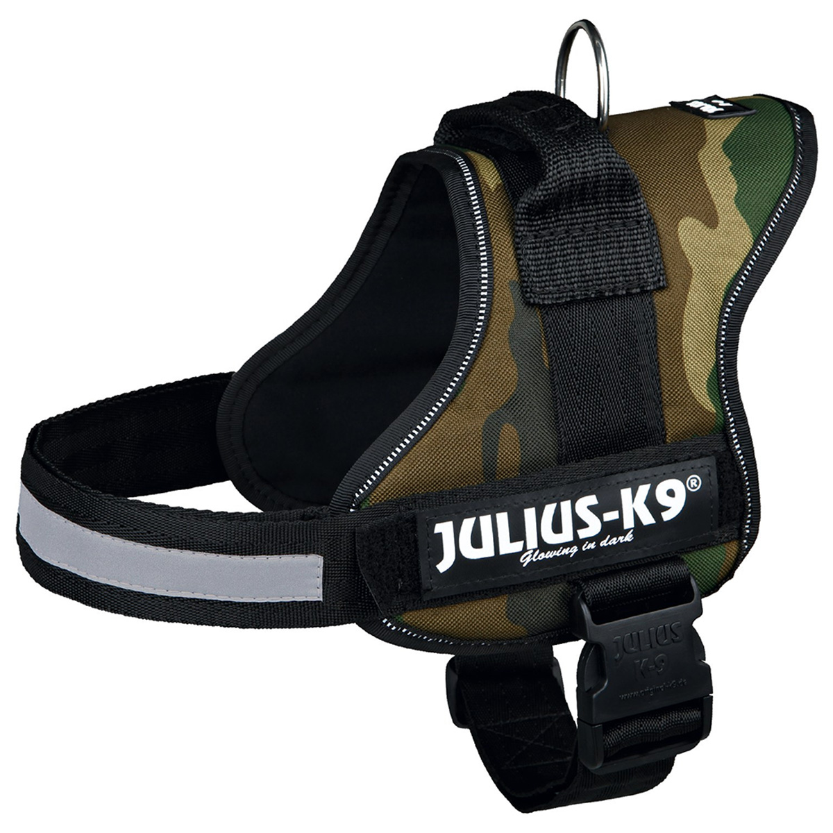 Julius-K9 IDC postroj, maskáčový Vel. 2, obvod hrudníku 71–96 cm