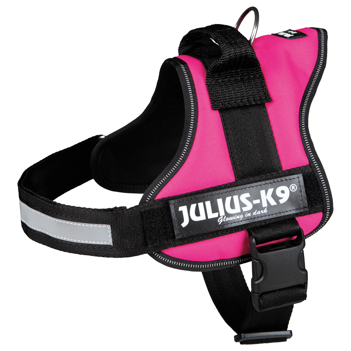 Julius-K9 Power postroj, fuchsiový Vel. 0, obvod hrudníku 58–76 cm