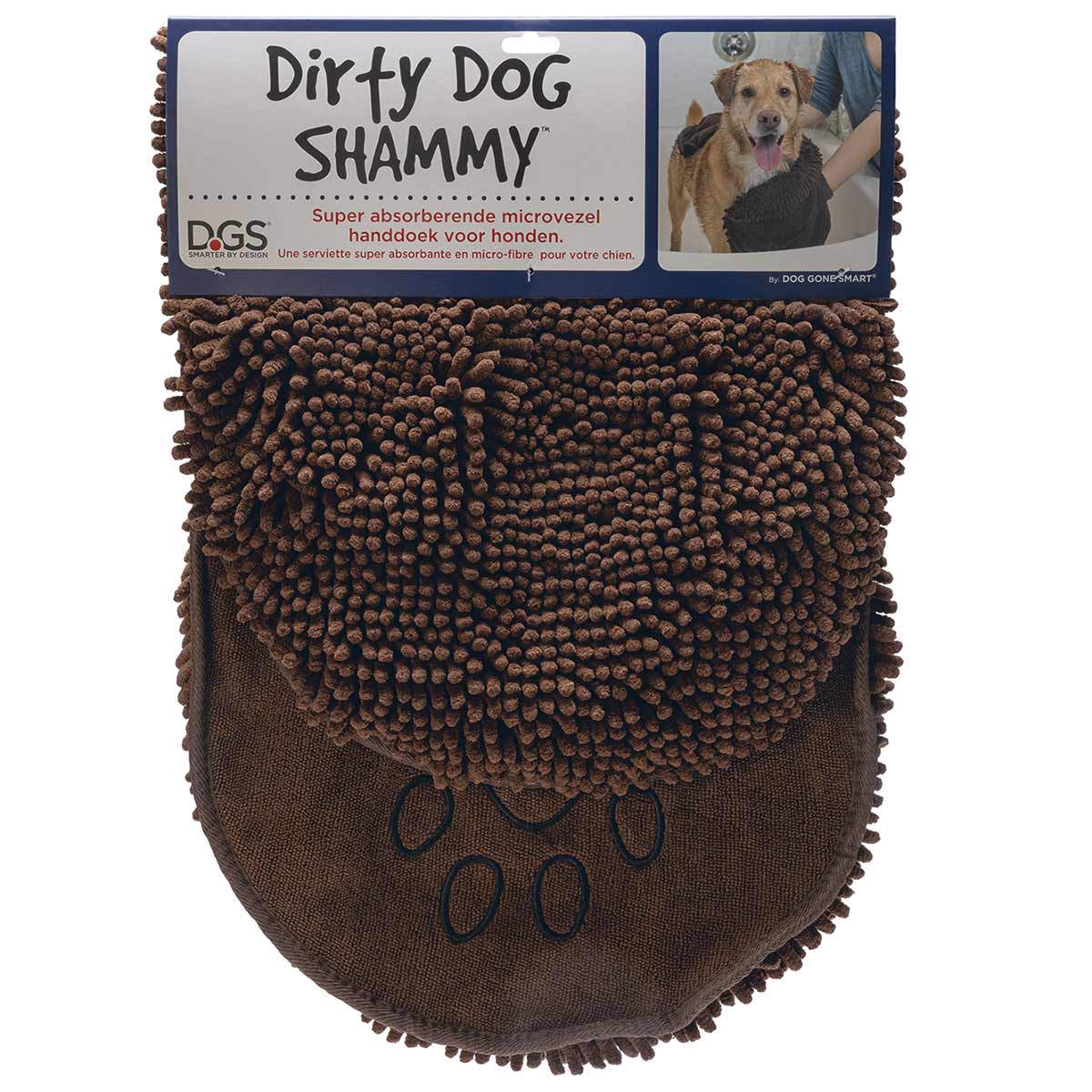 Levně Karlie Dirty Dog Shammy ručník, 80 × 35 cm braun