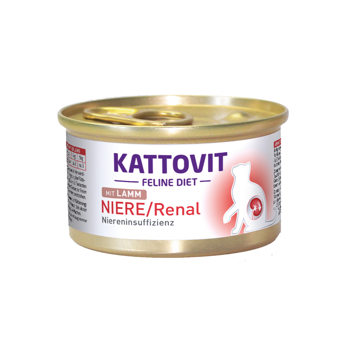 Levně KATTOVIT Feline Diet Niere/Renal jehněčí 12 × 85 g