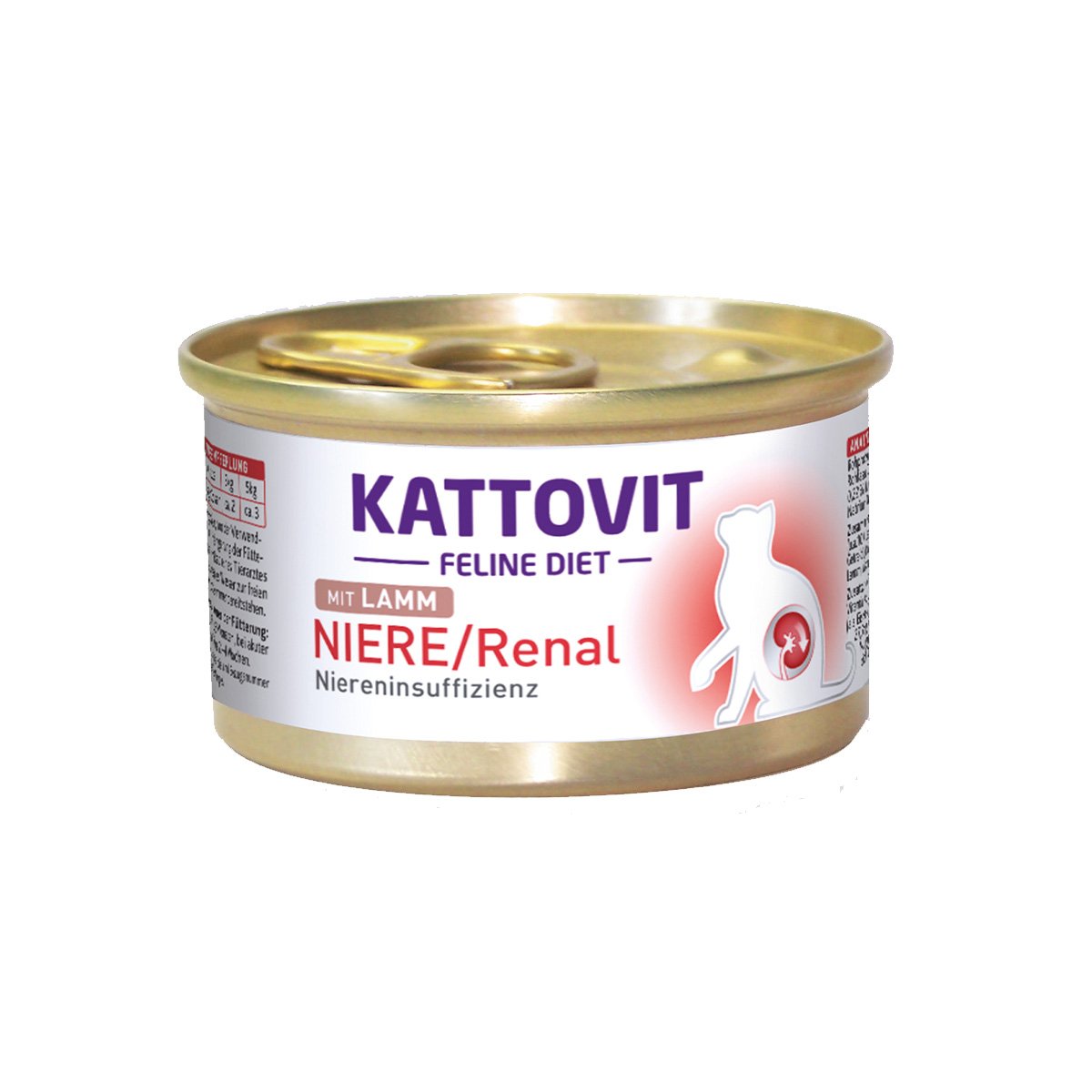 Levně KATTOVIT Feline Diet Niere/Renal jehněčí 12 × 85 g