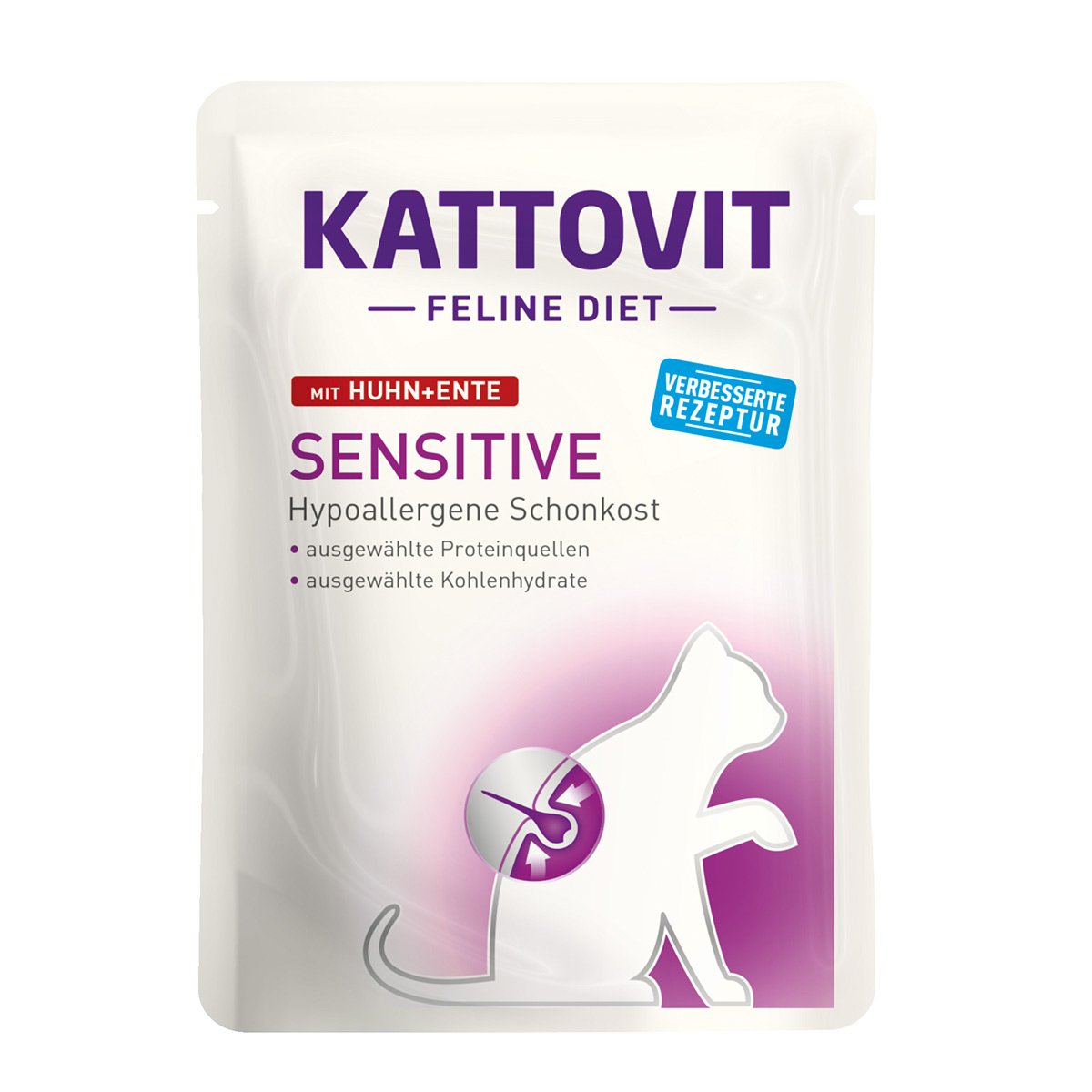 Levně Kattovit Sensitive kuře a kachna 24× 85 g