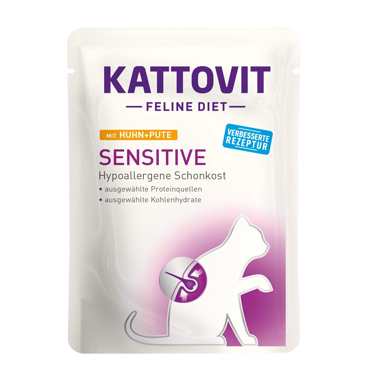 Kattovit Sensitive kuře a krůta 24× 85 g