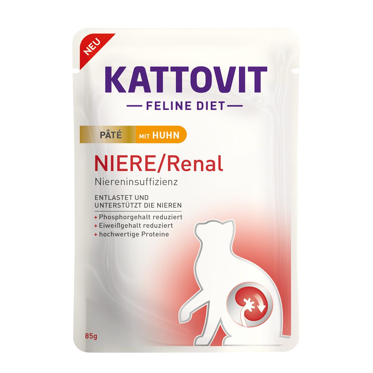 Kattovit paštika při problémech s ledvinami / močovým ústrojím, kuřecí 10 × 85 g