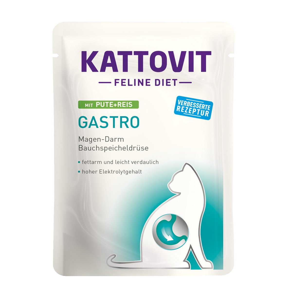 Levně Kattovit Gastro krůtí maso s rýží 24 × 85 g