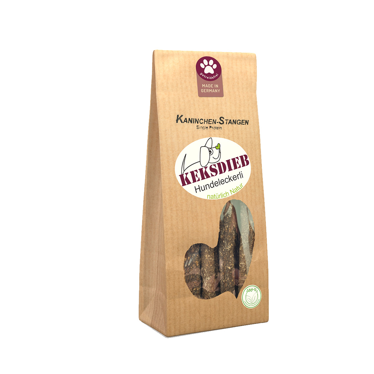 Keksdieb tyčinky králičí maso 3× 125 g