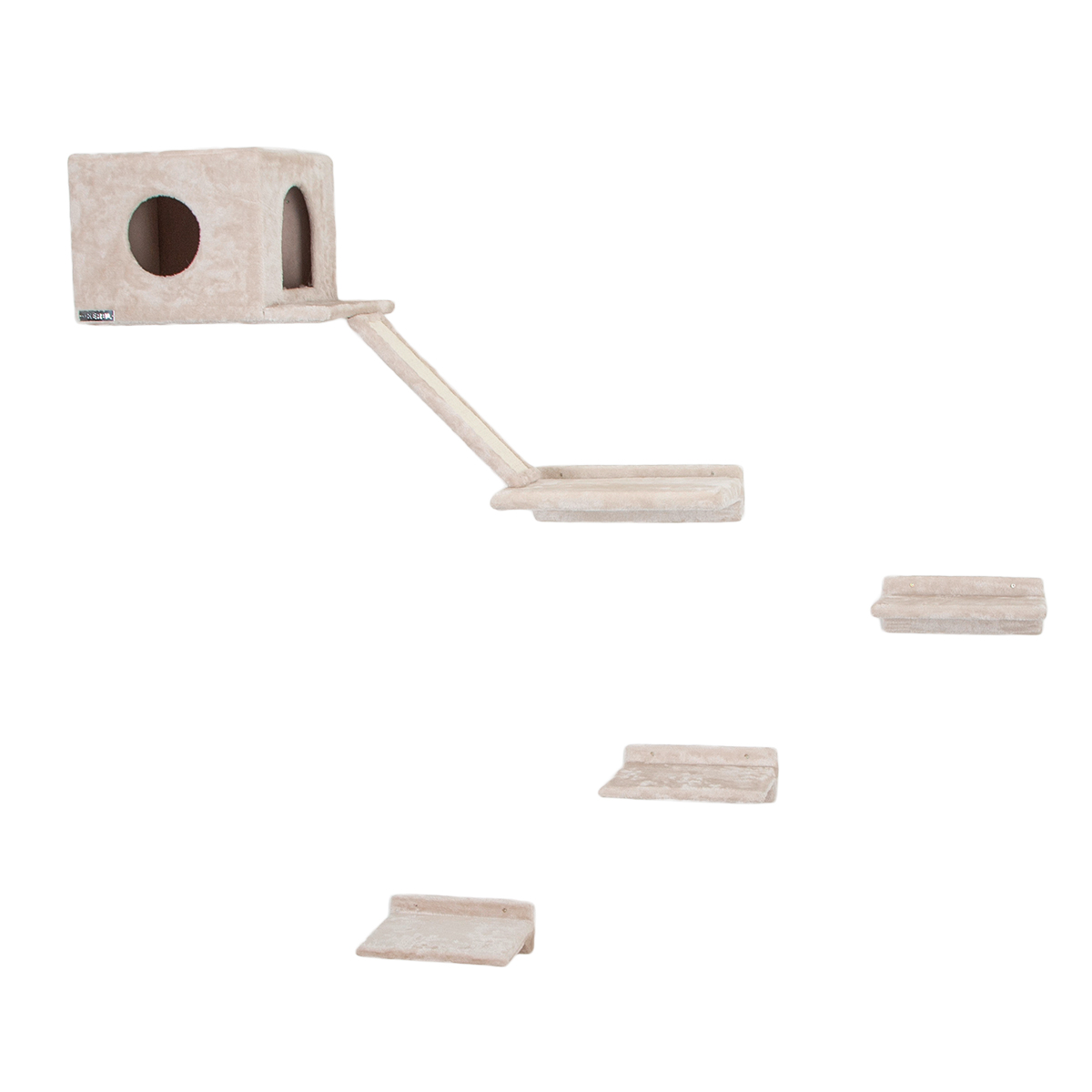 Kerbl Kletterwand Montblanc für Katzen , 6-Teilig | Rückläufer