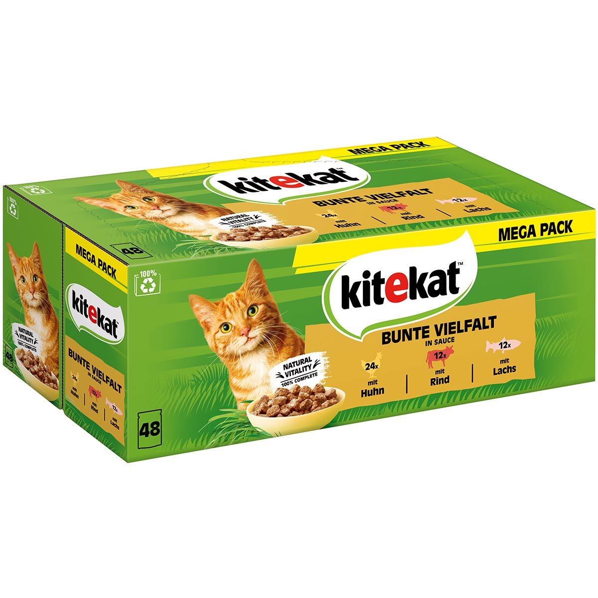 Levně Kitekat multipack Bunte Vielfalt v omáčce 48 × 85 g