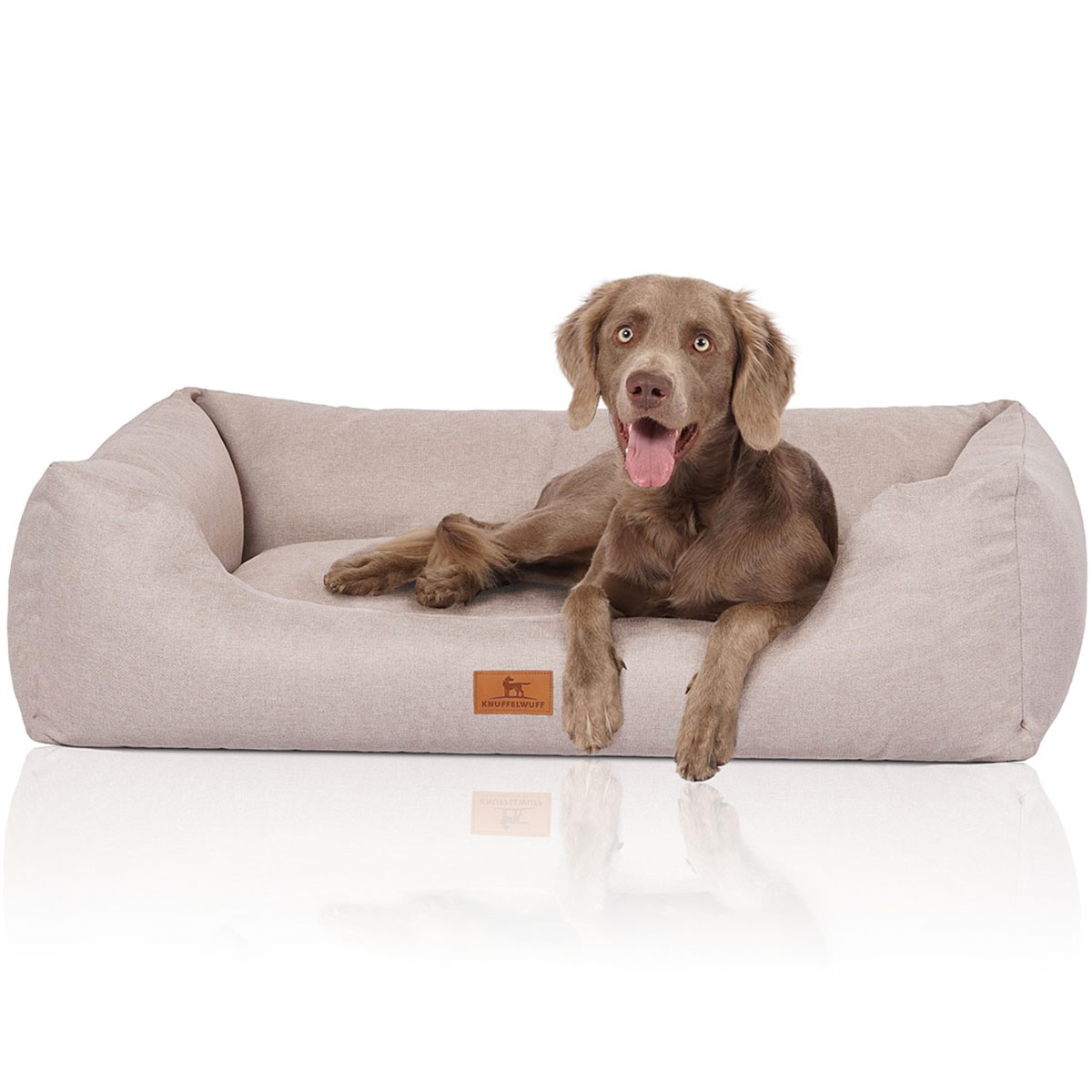 Knuffelwuff Hundebett Emma beige XXL 120x85cm | Rückläufer