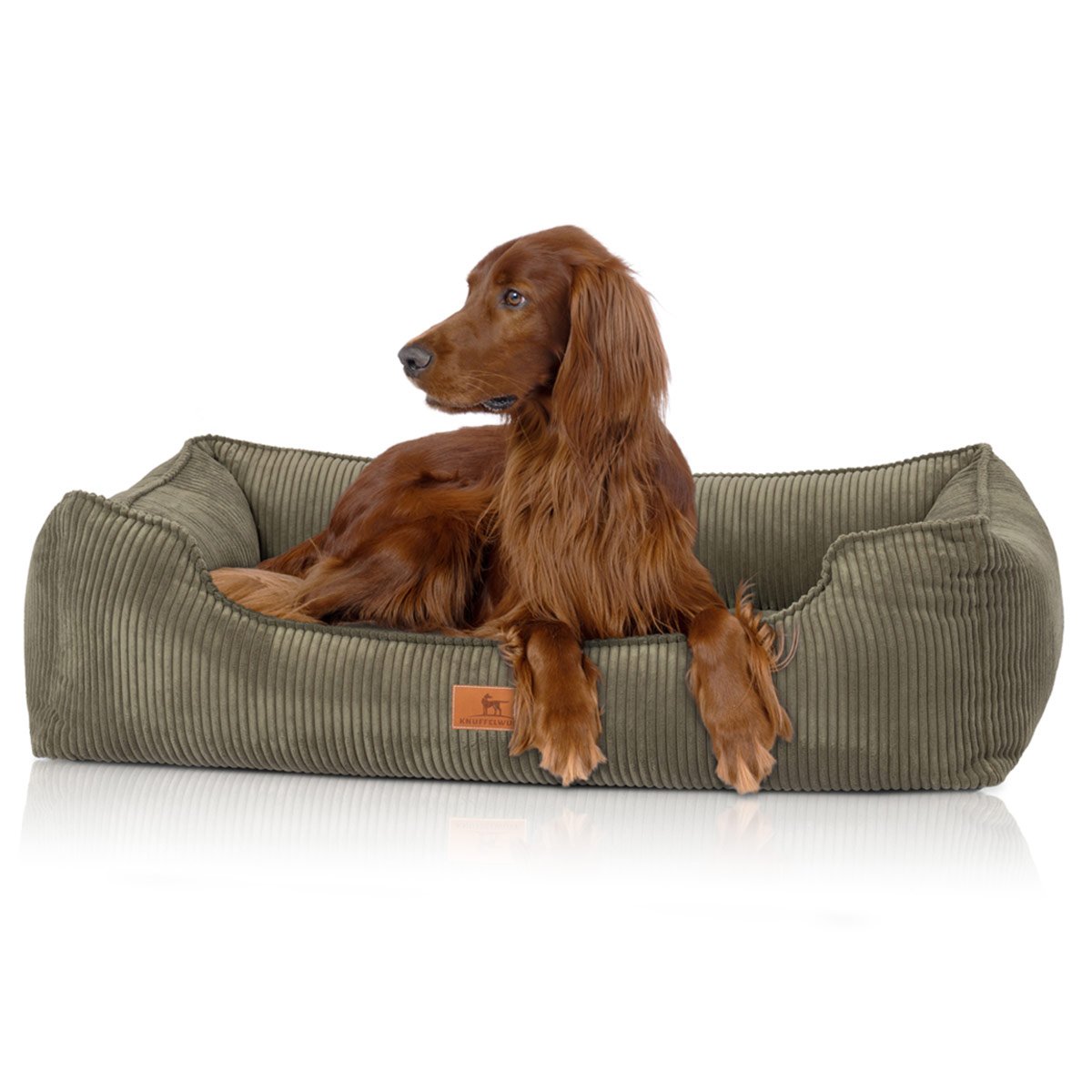 Knuffelwuff orthopädisches Hundebett Nunavut khaki XL 105x75cm | Rückläufer