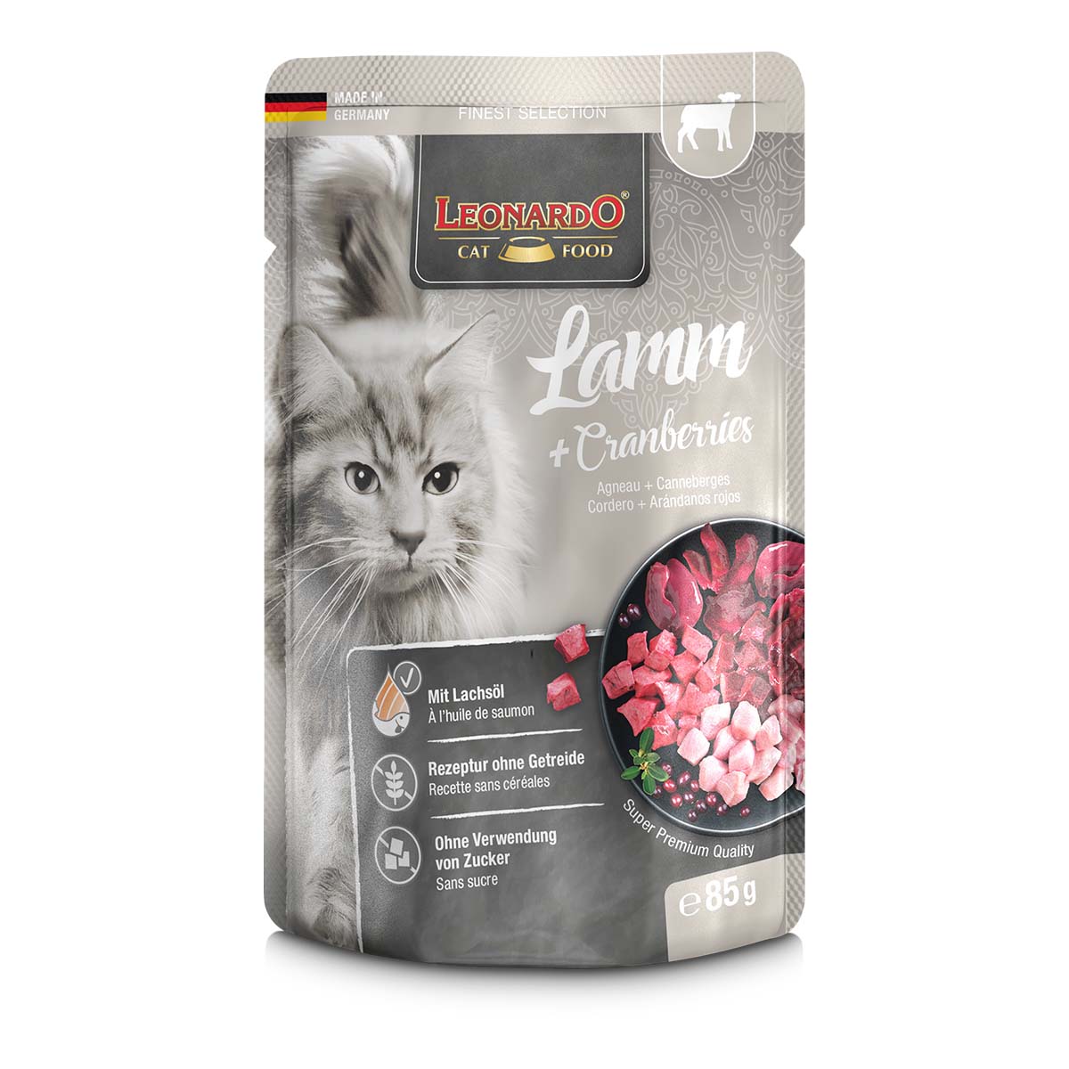 Leonardo Finest Selection Lamm und Cranberries 16x85g