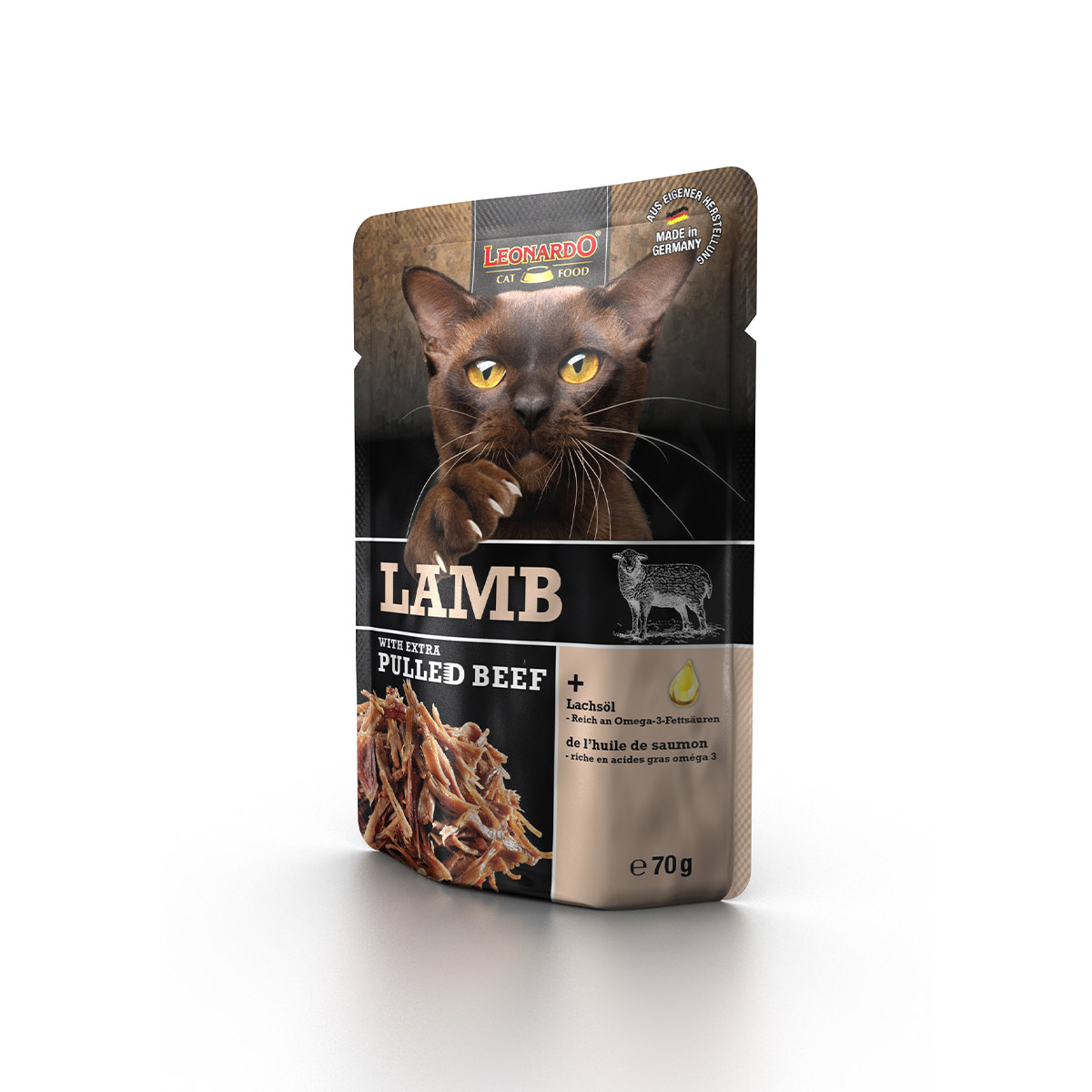 Leonardo jehněčí + extra trhané hovězí 32 × 70 g