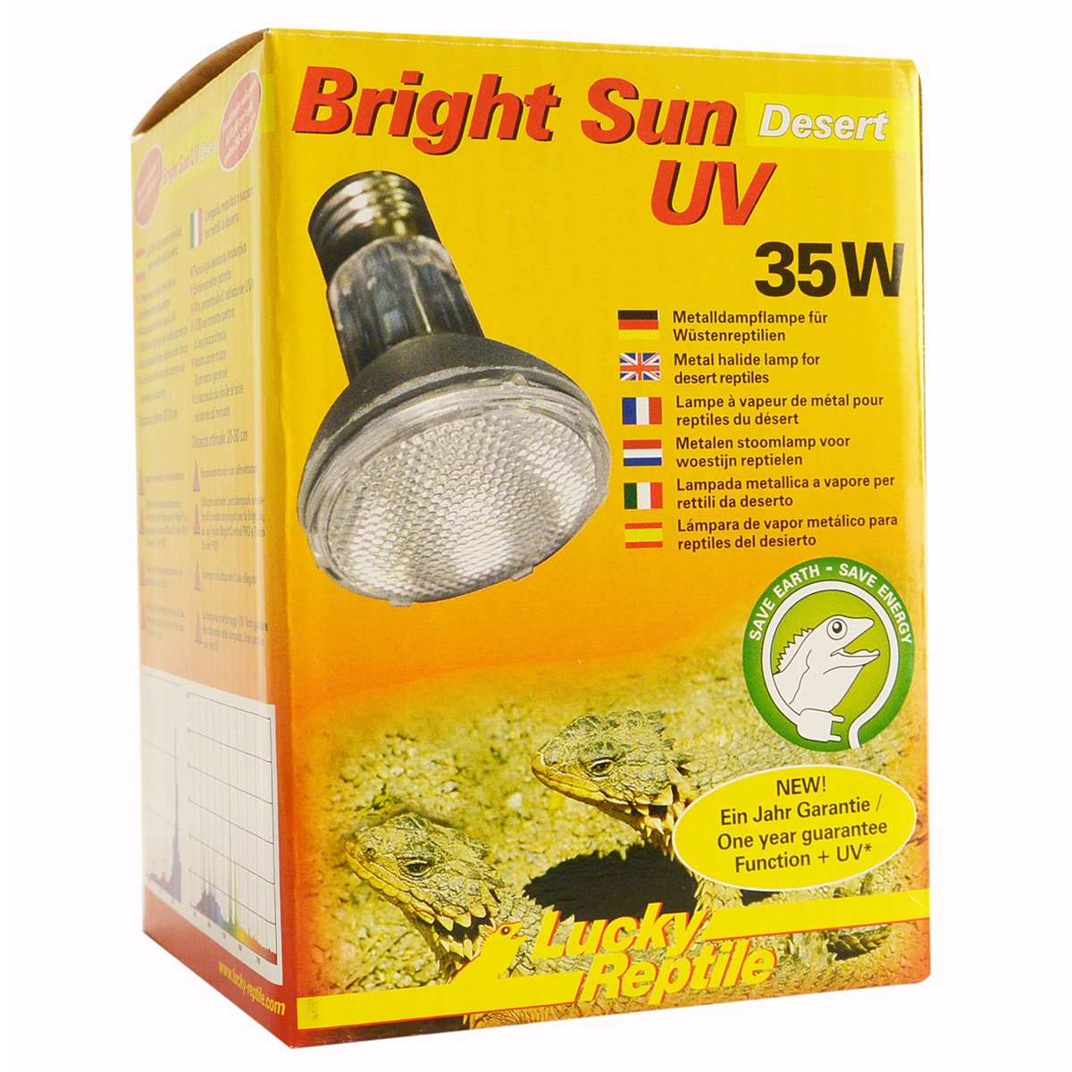 Lucky Reptile Bright Sun UV Desert 35