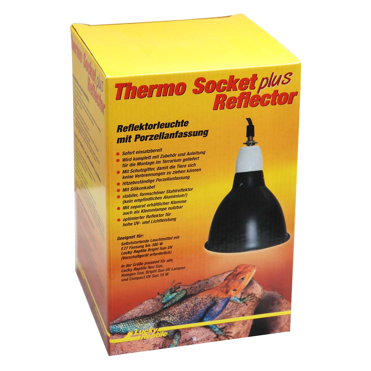 Lucky Reptile Thermo Socket + Reflector schwarz Klein