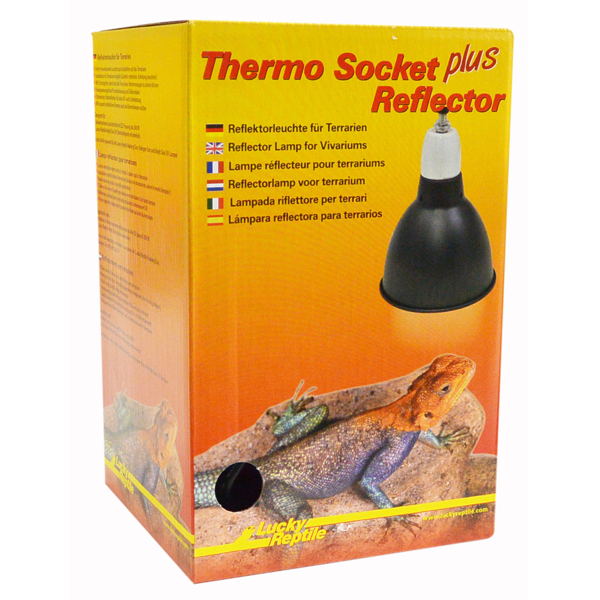 Levně Lucky Reptile Thermo Socket + černé stínítko malý