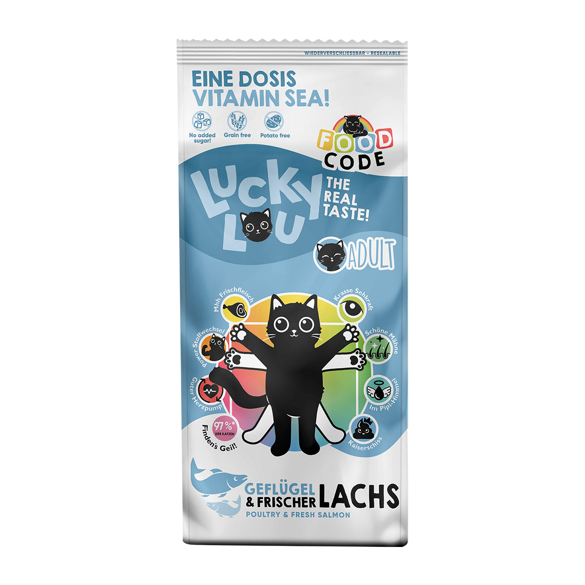 Lucky Lou Adult drůbež a losos, 1,7 kg 3kg