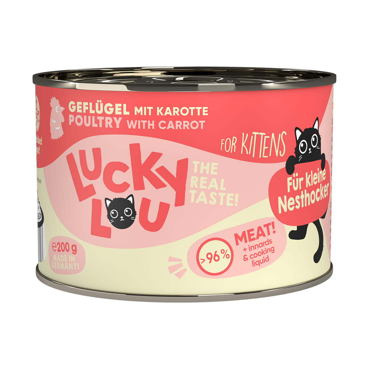 Lucky Lou Lifestage Kitten drůbež 24 × 200 g