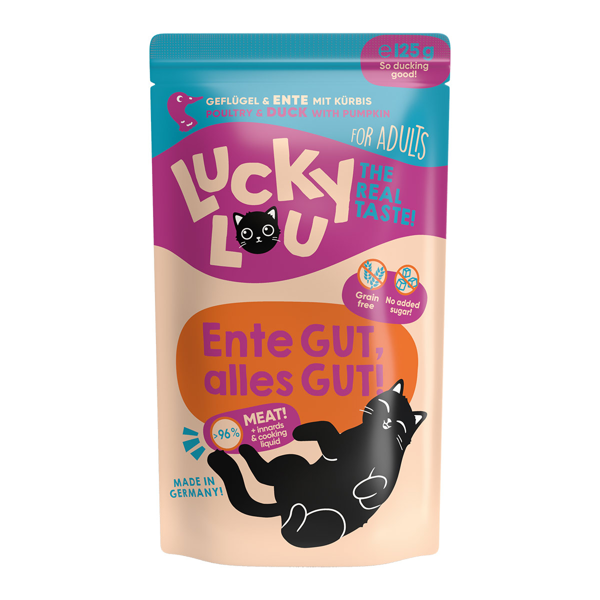 Lucky Lou Lifestage Adult drůbež a kachna 16 × 125 g