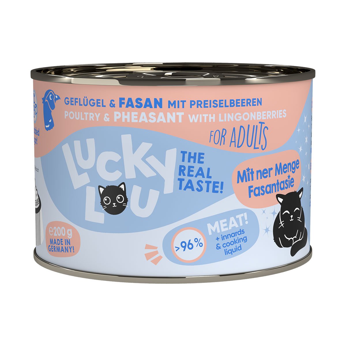 Lucky Lou Lifestage Adult drůbež a bažant 24 × 200 g