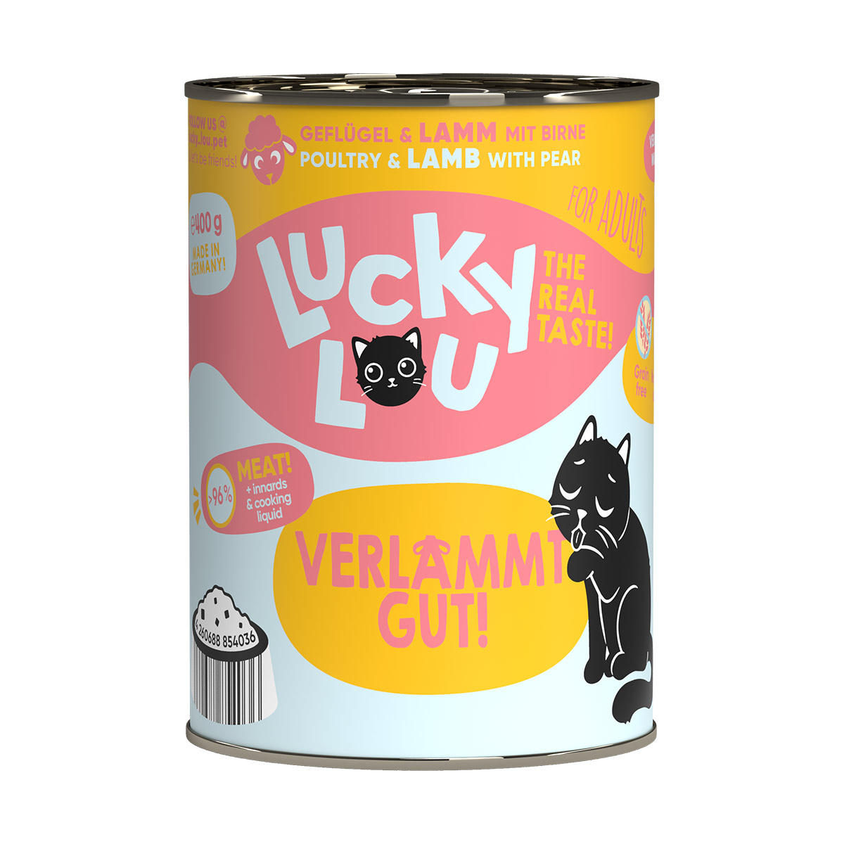 Lucky Lou Lifestage Adult drůbeží a jehněčí 6 × 400 g