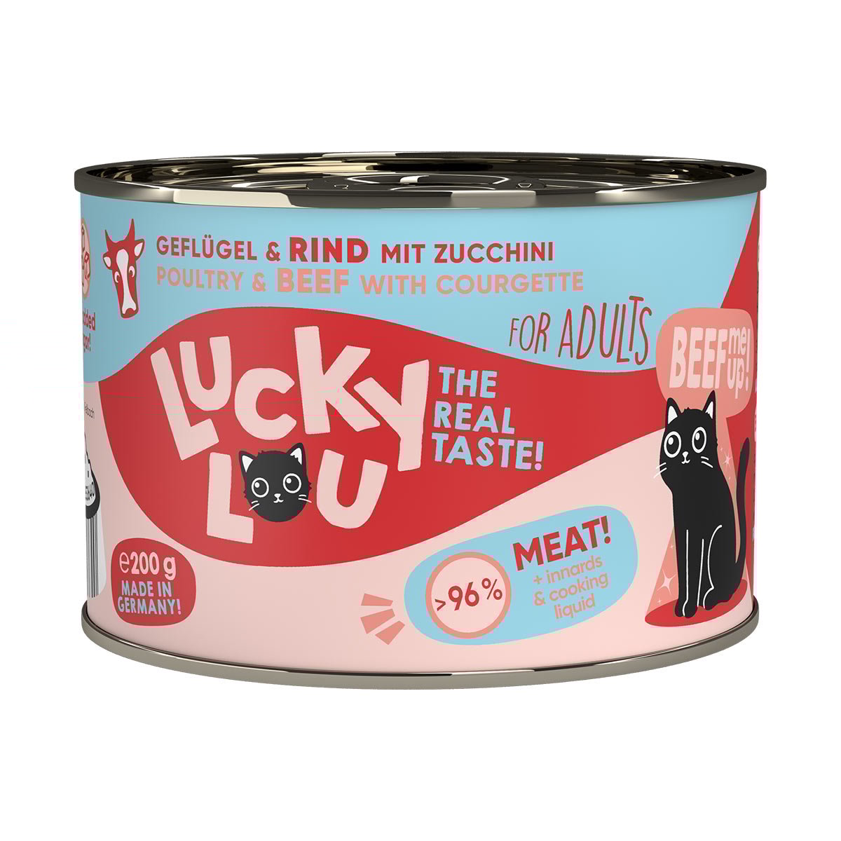 Lucky Lou Lifestage Adult drůbež a hovězí maso 6× 200 g