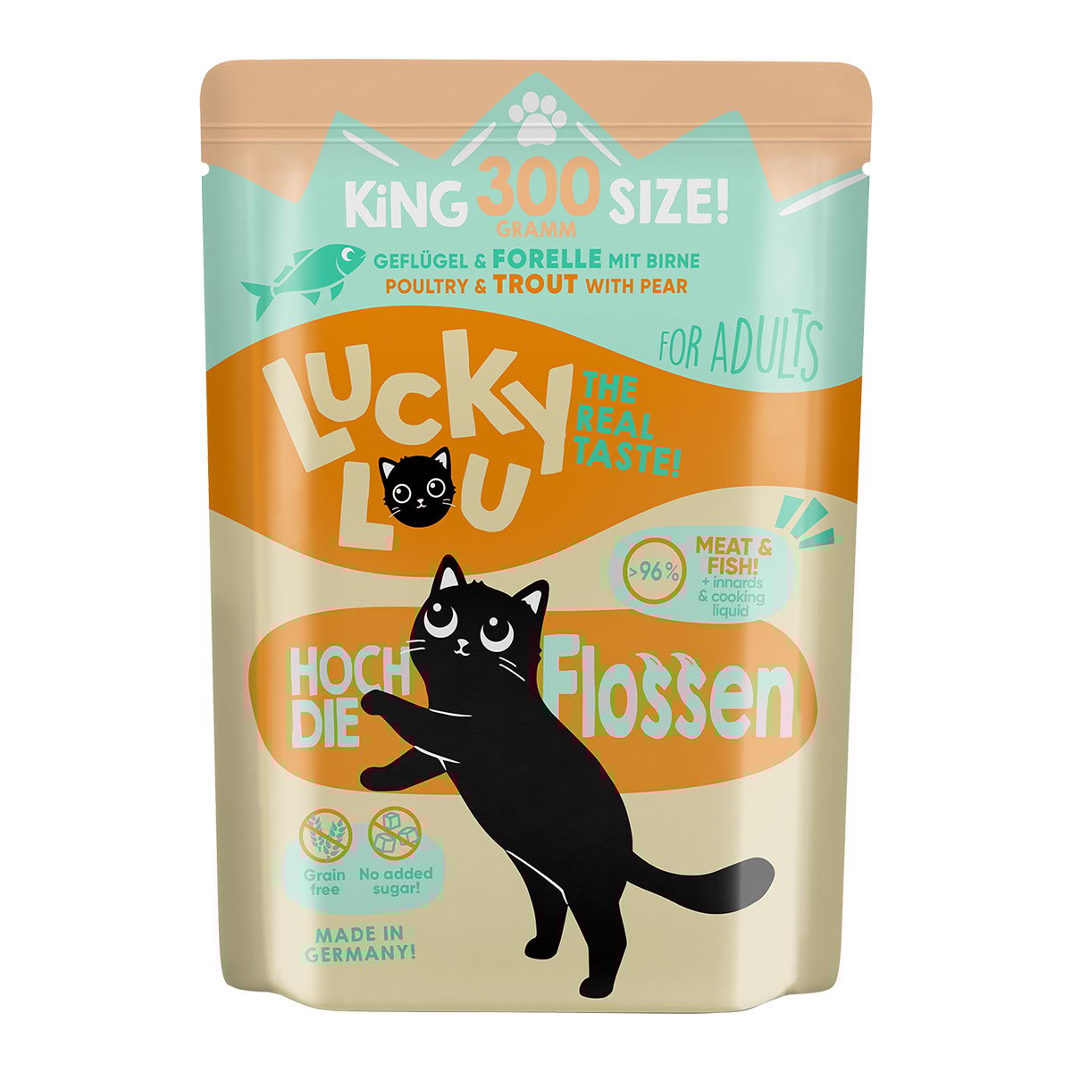 Lucky Lou Lifestage Adult drůbež a pstruh 6 × 300 g