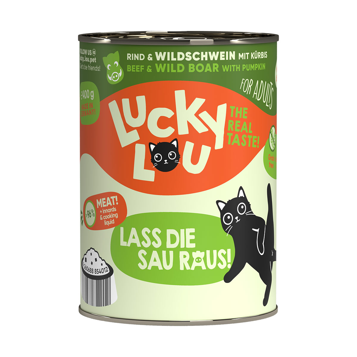 Levně Lucky Lou Lifestage Adult hovězí a kančí maso 24× 400 g