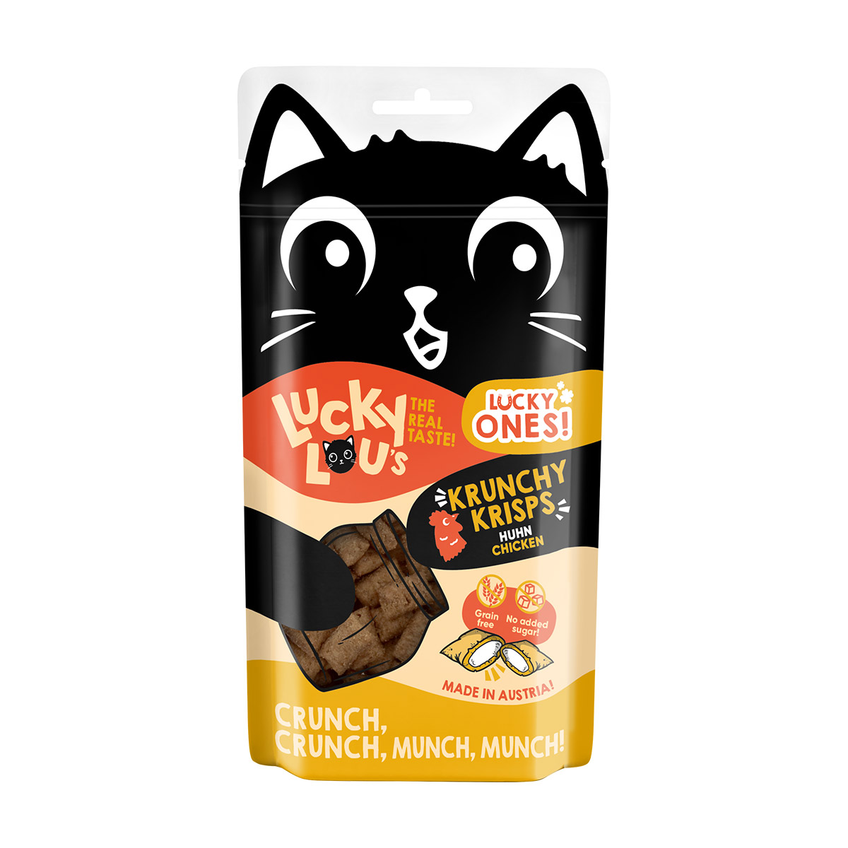 Lucky Lou Lucky Ones Krunchy Krisps Huhn 60g