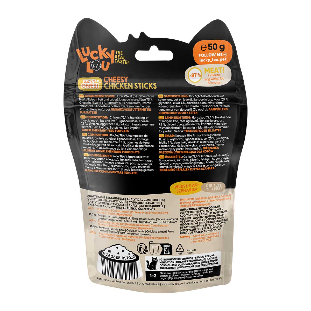 Lucky Lou Lucky Ones Sticks Käse &amp; Huhn kaufen bei ZooRoyal