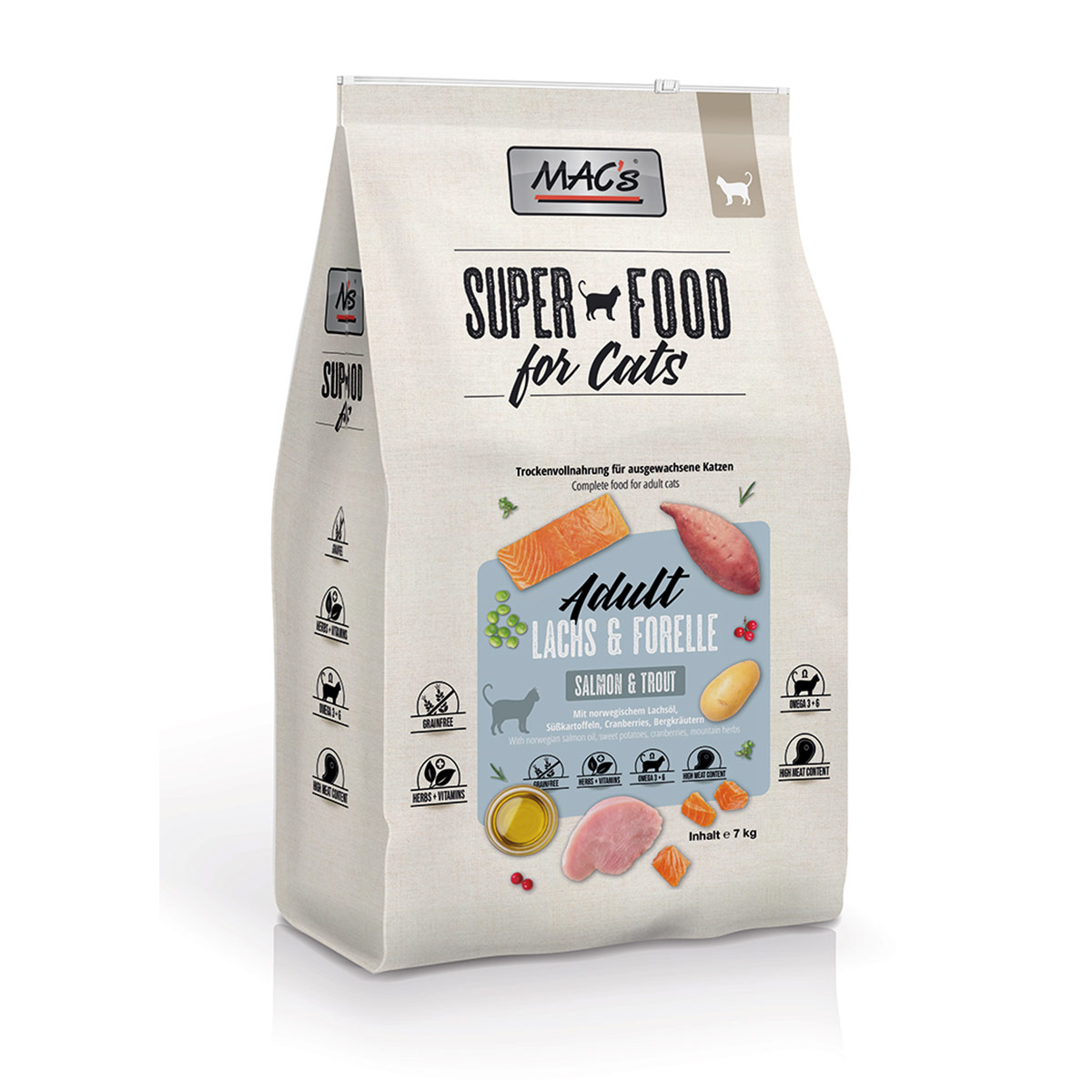 MAC’s Cat Adult Lachs & Forelle 2x7kg