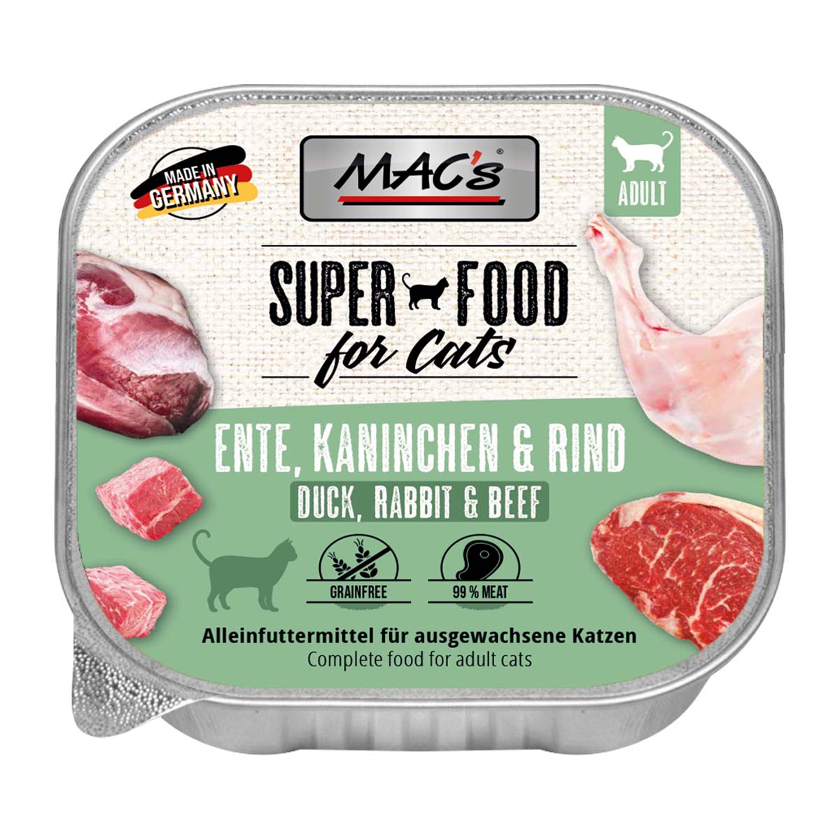 MAC’s Cat Ente, Kaninchen und Rind 16x100g