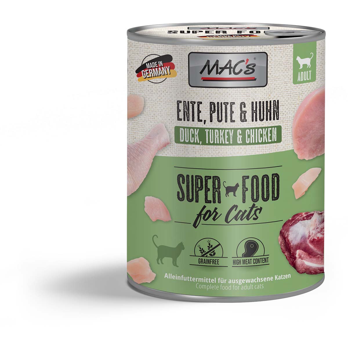 MAC's Cat Fleischmenü Ente, Pute und Huhn