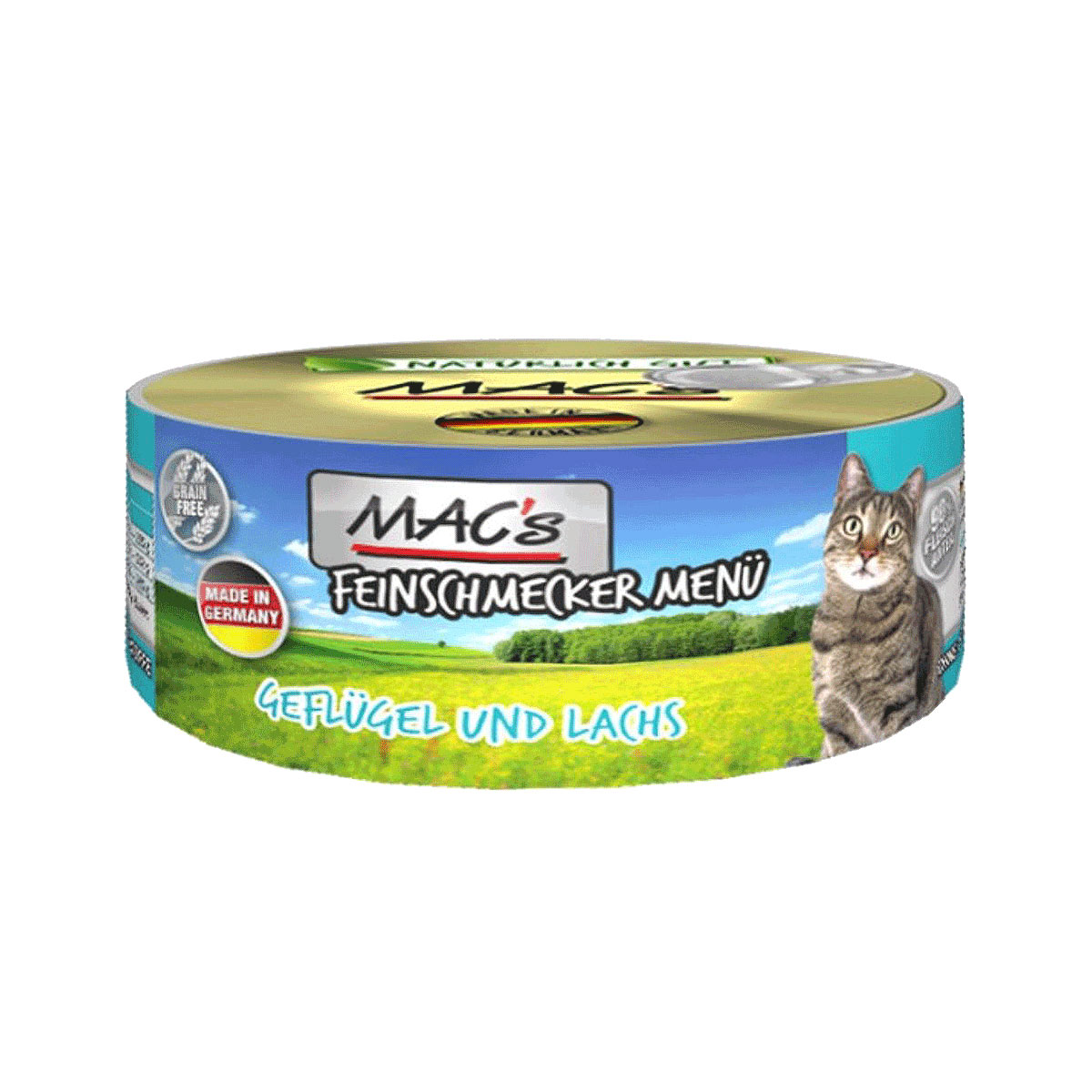 MAC’s Cat Feinschmecker Menü Geflügel und Lachs 12x100g MAC’s Cat Feinschmecker Menü Geflügel und Lachs 12x100g