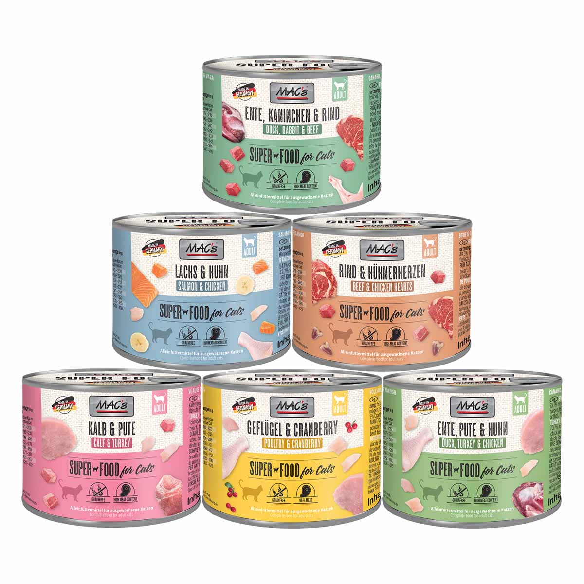 MAC's Cat Fleischmenü 6er Multipack "Bestseller"