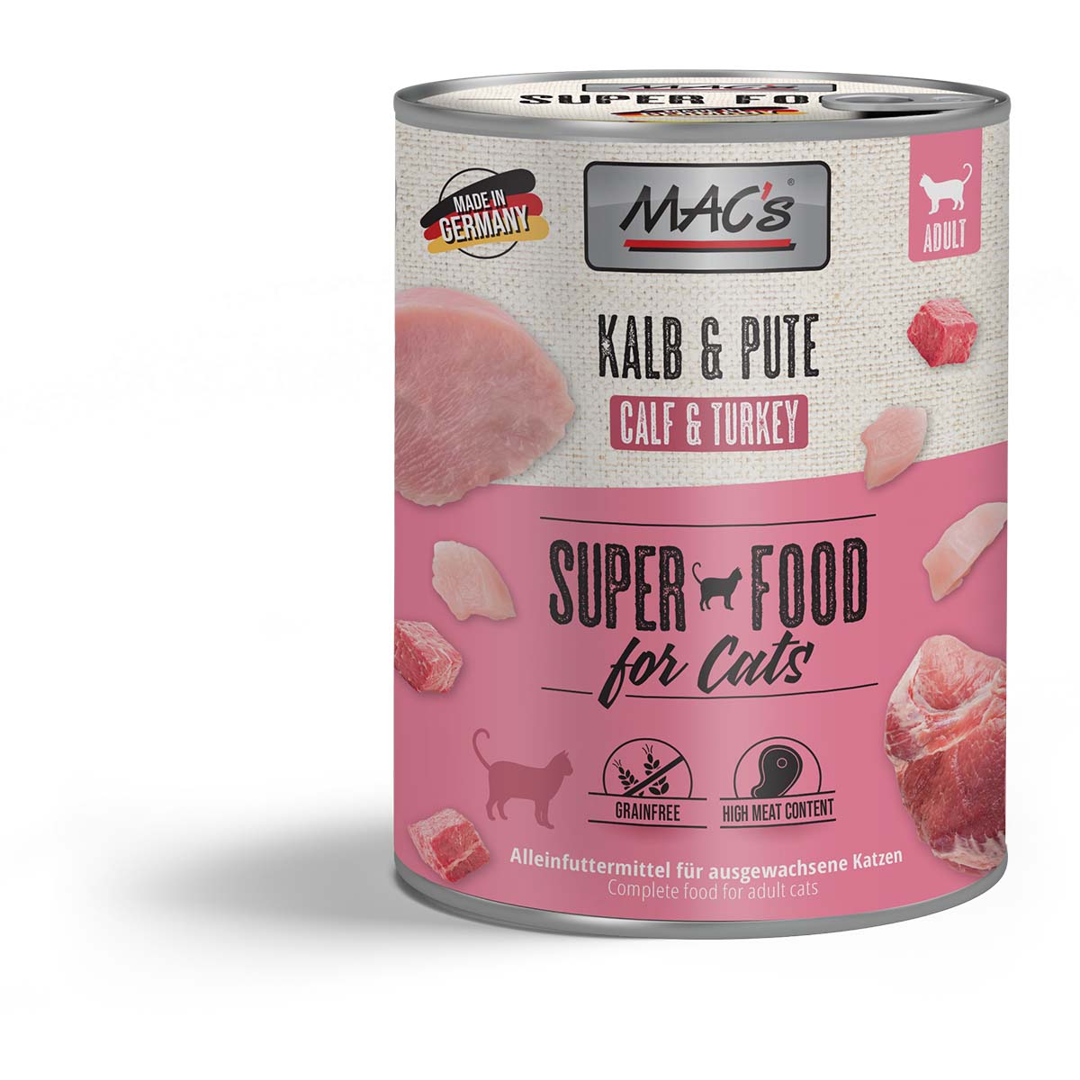 MAC's Cat Fleischmenü Kalb und Pute