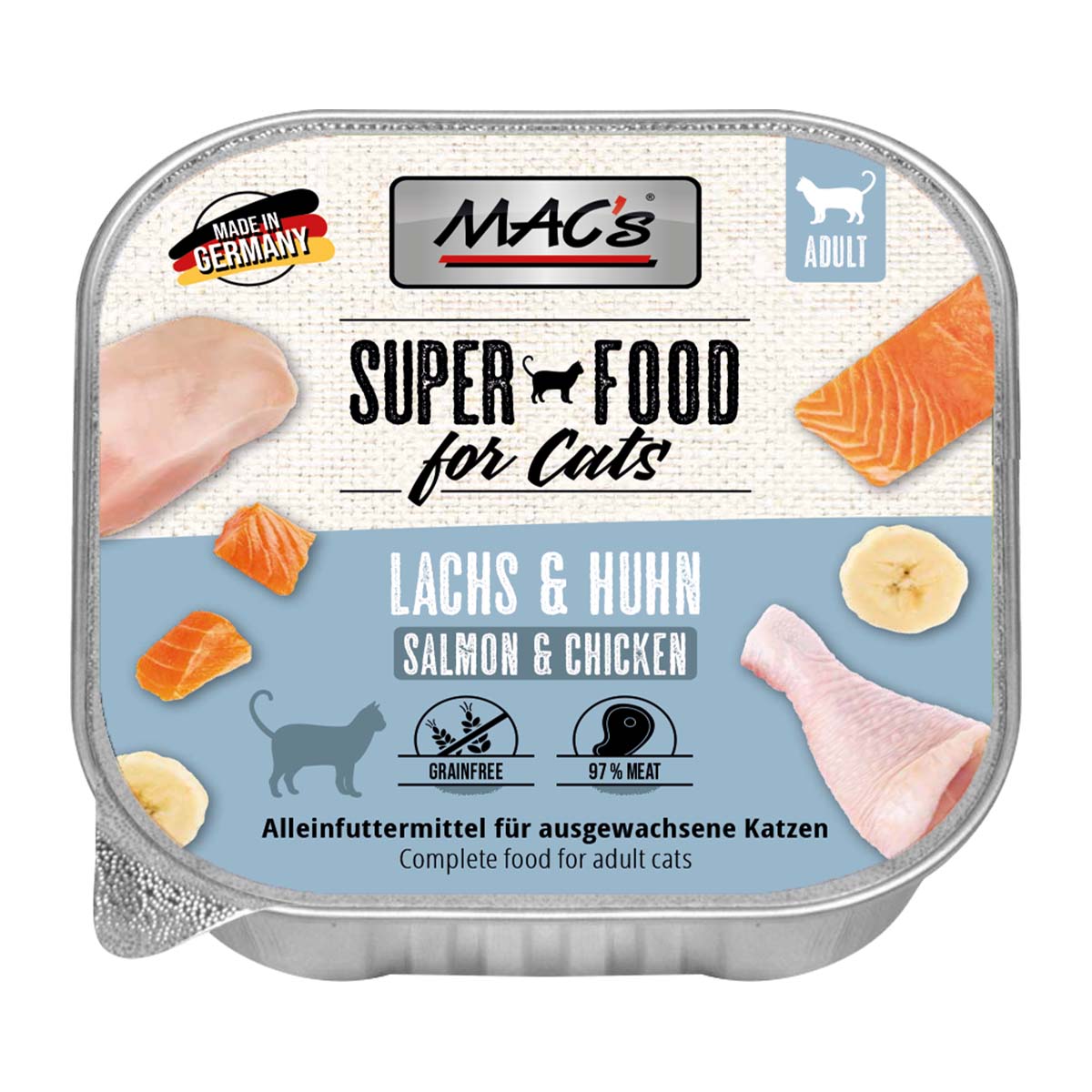 Levně Mac's Cat losos a kuře 16 × 100 g