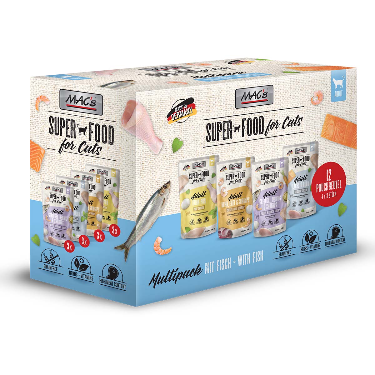 MAC's Cat multipack ryba 48 × 100 g