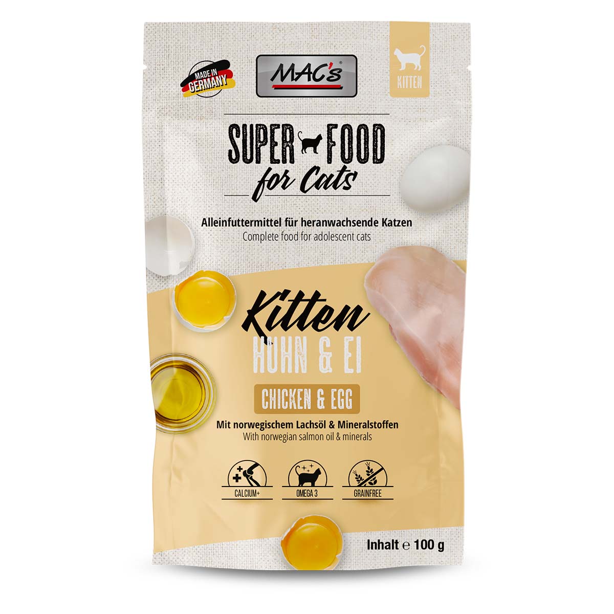 MAC's Cat Pouchpack Kitten Huhn &amp; Ei
