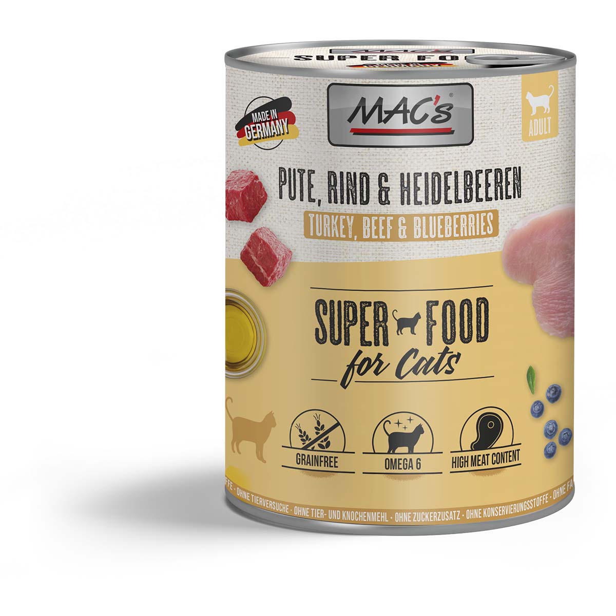 MAC's CAT Pute, Rind &amp; Heidelbeeren