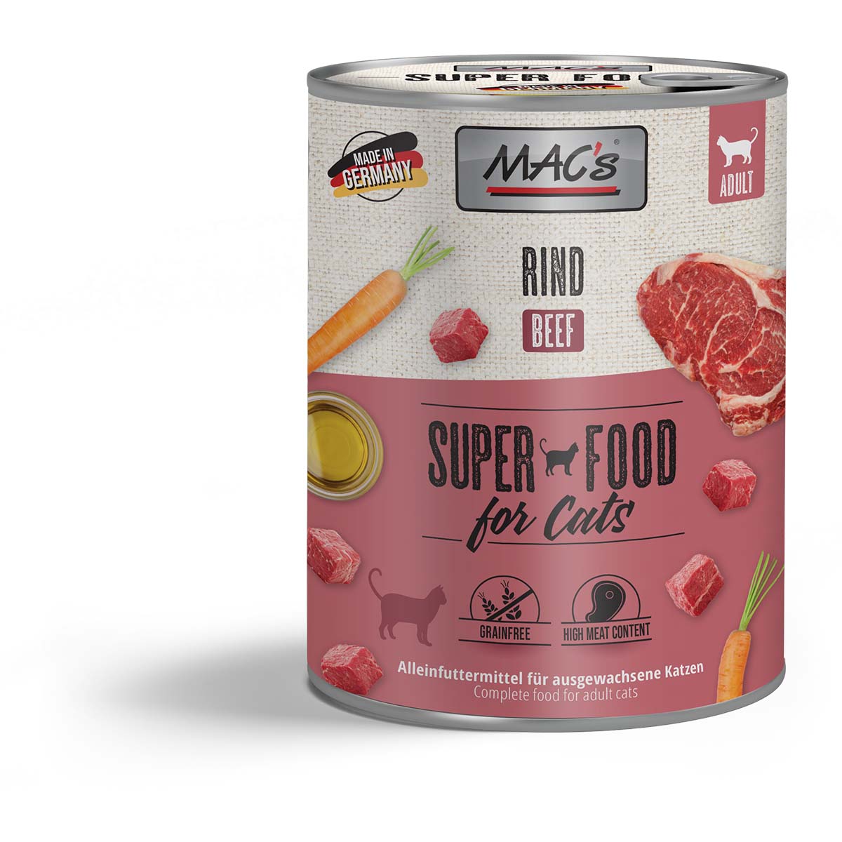 MAC's Cat Fleischmenü mit Rind